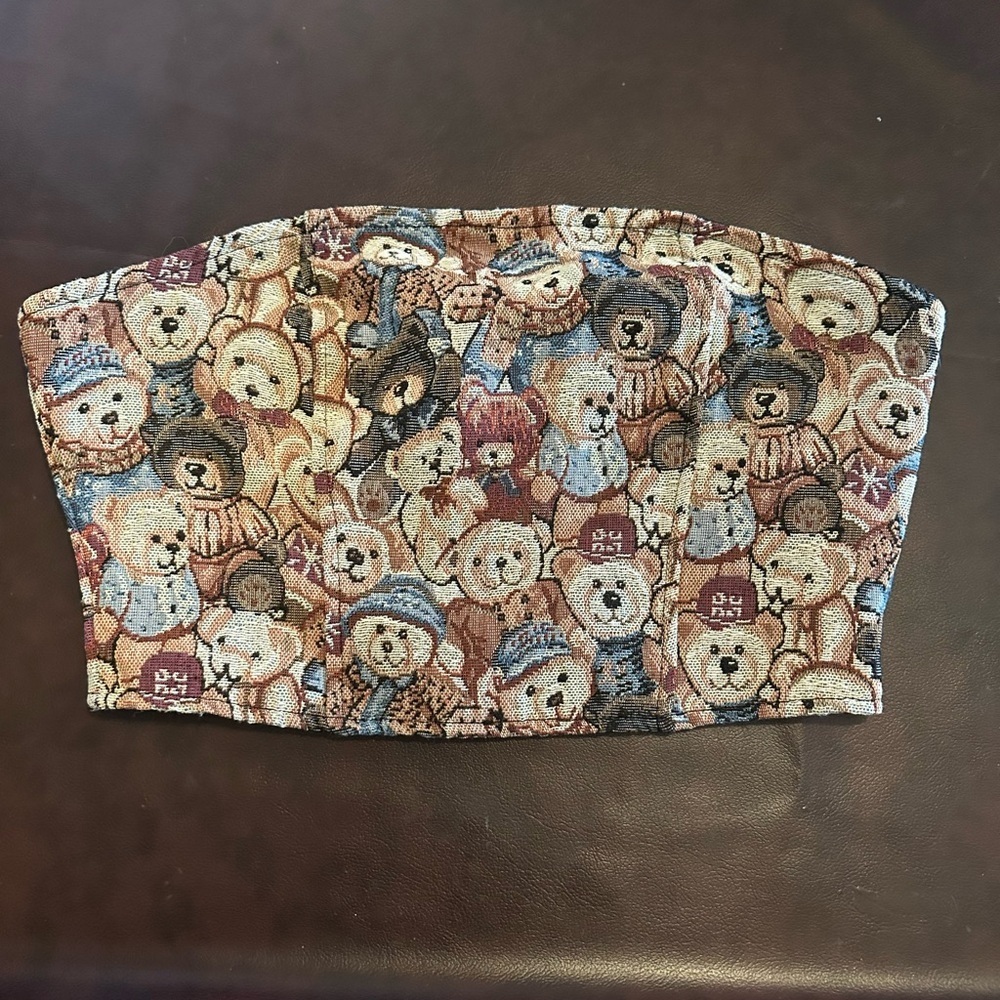 Teddy bear tube top